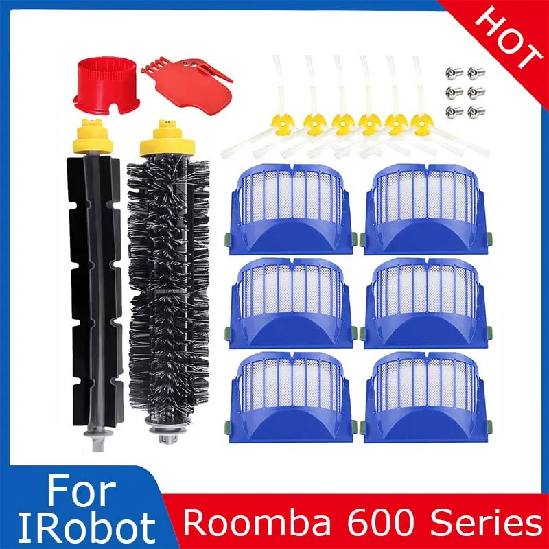 Main Side Brush Hepa Filter For iRobot Roomba 600 Series 692 690 680 660 651 650 Robot Vacuum Cleaning Replacement Accessories 
Main Side Brush Hepa Filter For iRobot Roomba 600 Series 692 690 680 660 651 650 Robot Vacuum Cleaning Replacement Accessories