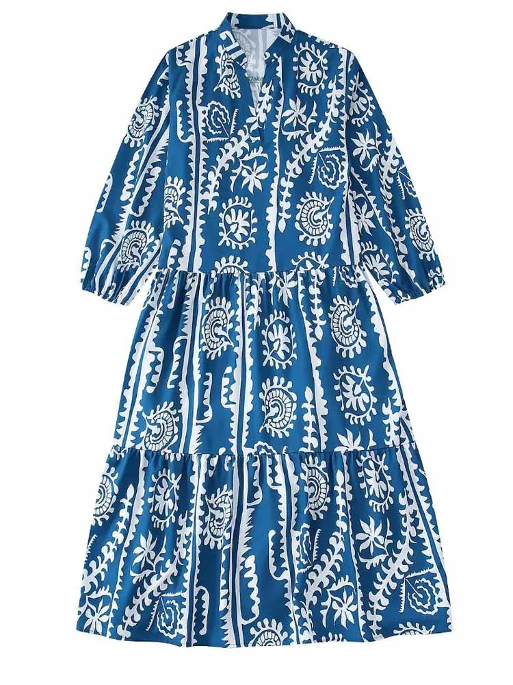 Женское свободное платье с V-образным вырезом, длинным рукавом
Женское свободное платье с V-образным вырезом, длинным рукавом