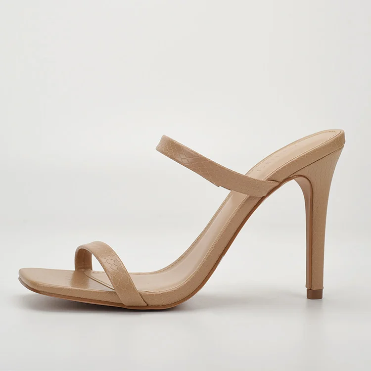 Shoes Snakeskin Thin Heels Cross-Tied Square Toe Heeled Mules Ladies' Slippers Big Size High Rubber Scandals Rome Basic Sexy PU
Shoes Snakeskin Thin Heels Cross-Tied Square Toe Heeled Mules Ladies' Slippers Big Size High Rubber Scandals Rome Basic Sexy PU