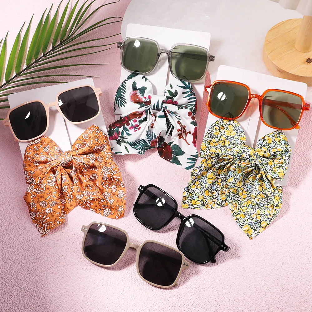 Летние солнцезащитные очки 2 шт./компл. заколка-бант с милым принтом заколки для волос с бантом для детей с Заколкой головной убор модные аксессуары для волос для девочек 
Летние солнцезащитные очки 2 шт./компл. заколка-бант с милым принтом заколки для волос с бантом для детей с Заколкой головной убор модные аксессуары для волос для девочек