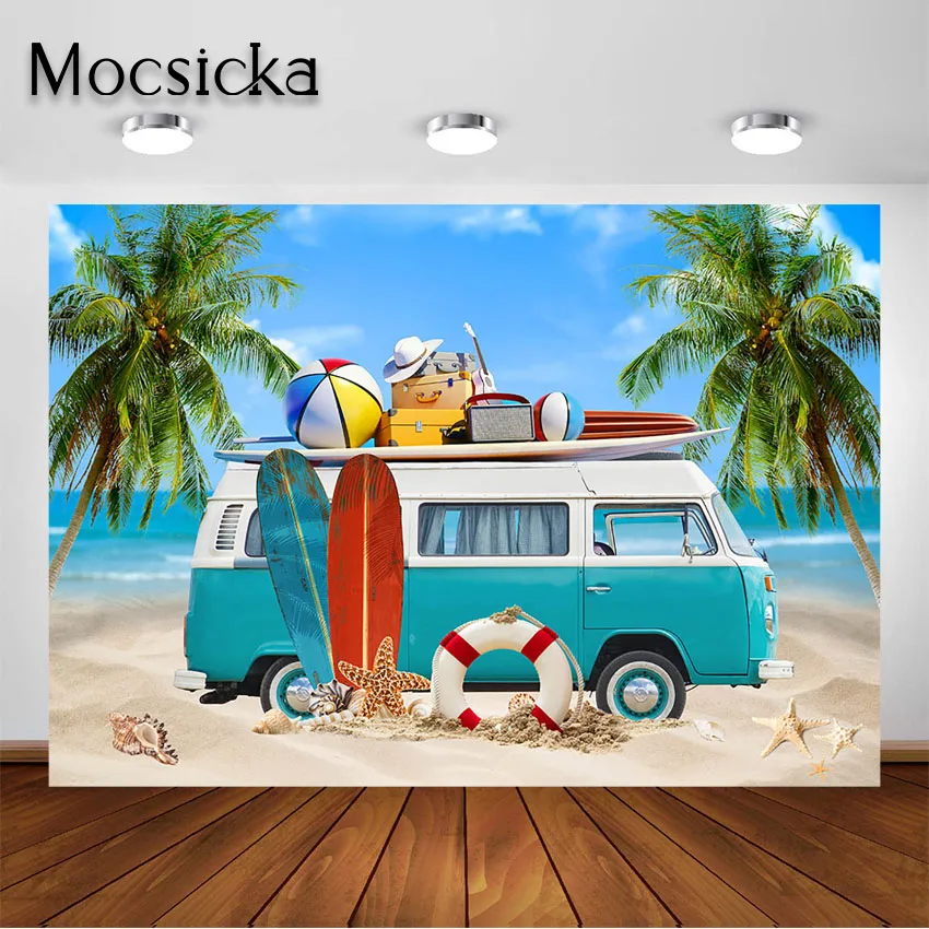 Mocsicka Summer Surfboard Beach Party Backdrop Tropical Hawaiian Seaside Surfs Up Photography Background Summer Beach Decoration
Mocsicka Summer Surfboard Beach Party Backdrop Tropical Hawaiian Seaside Surfs Up Photography Background Summer Beach Decoration