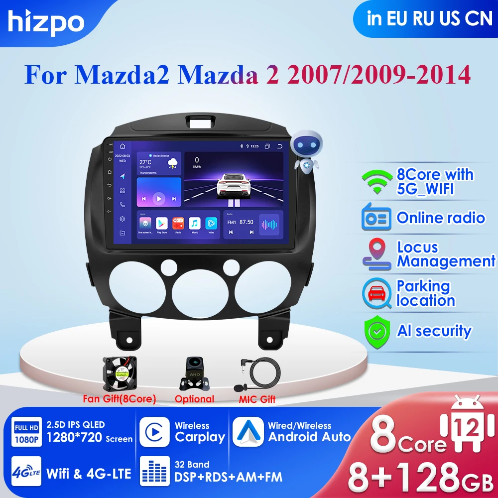 4G Car Android Radio Multimedia Player for MAZDA 2 Mazda2 2007 2008 2009 2010 2011 2012 2013 2014 GPS Navi 2din 2 Din Autoradio
4G Car Android Radio Multimedia Player for MAZDA 2 Mazda2 2007 2008 2009 2010 2011 2012 2013 2014 GPS Navi 2din 2 Din Autoradio