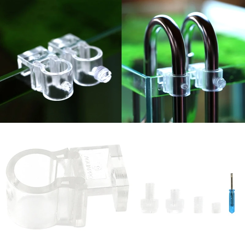 

Aquarium Lily-Pipe Plastic Fixture for Fix Inflow/Outflow-Tube Clamp Plastic Water Pipe Clip Water Exchanger Hose
