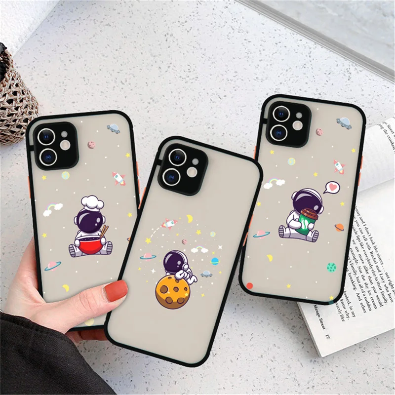 Creative Cute Astronaut Phone Case For iPhone 11 12 13 Pro Max Mini X XR XS Max 7 8 Plus SE 2020 Shockproof Bumber Hard PC Cover
Creative Cute Astronaut Phone Case For iPhone 11 12 13 Pro Max Mini X XR XS Max 7 8 Plus SE 2020 Shockproof Bumber Hard PC Cover