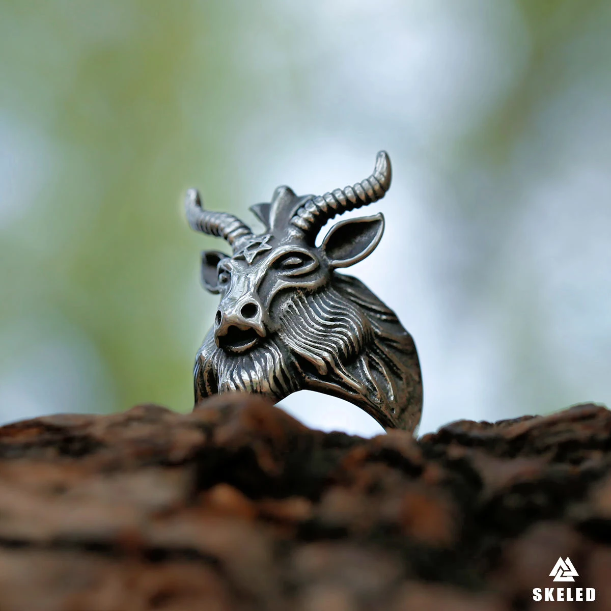Fashion Vintage Satan Goat Ring Men's Stainless Steel High Quality Charm Ring Pentagram Rune Hip Hop Punk Male Jewelry Wholesale
Fashion Vintage Satan Goat Ring Men's Stainless Steel High Quality Charm Ring Pentagram Rune Hip Hop Punk Male Jewelry Wholesale