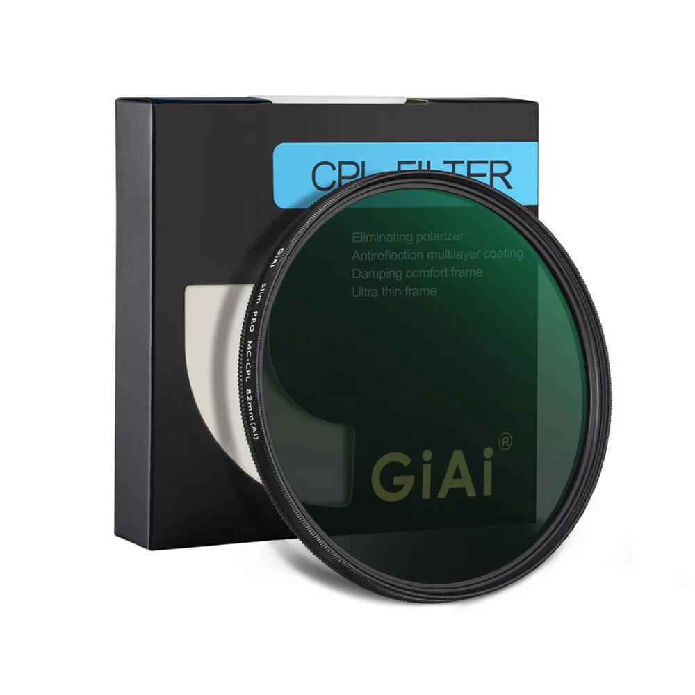 GiAi CPL Filters HD Polarizer Polarizing DSLR Camera Lens 37 49 52 55 58 62 67 72 77 82mm
GiAi CPL Filters HD Polarizer Polarizing DSLR Camera Lens 37 49 52 55 58 62 67 72 77 82mm