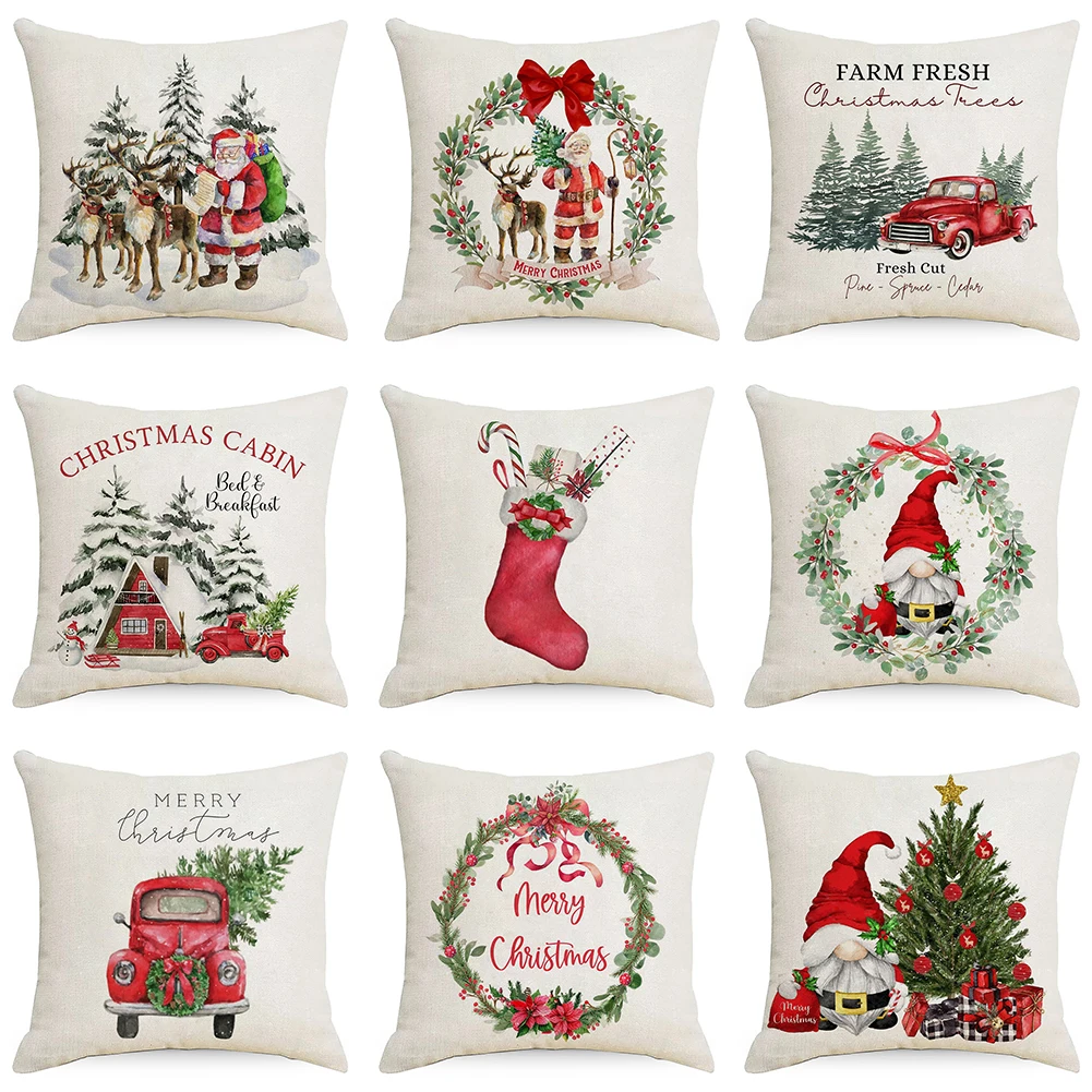 18\" Christmas Cushion Cover Merry Christmas Decor For Christmas Pillow Case Ornament Navidad Noel Xmas Gift Happy New Year 2023
18\" Christmas Cushion Cover Merry Christmas Decor For Christmas Pillow Case Ornament Navidad Noel Xmas Gift Happy New Year 2023
