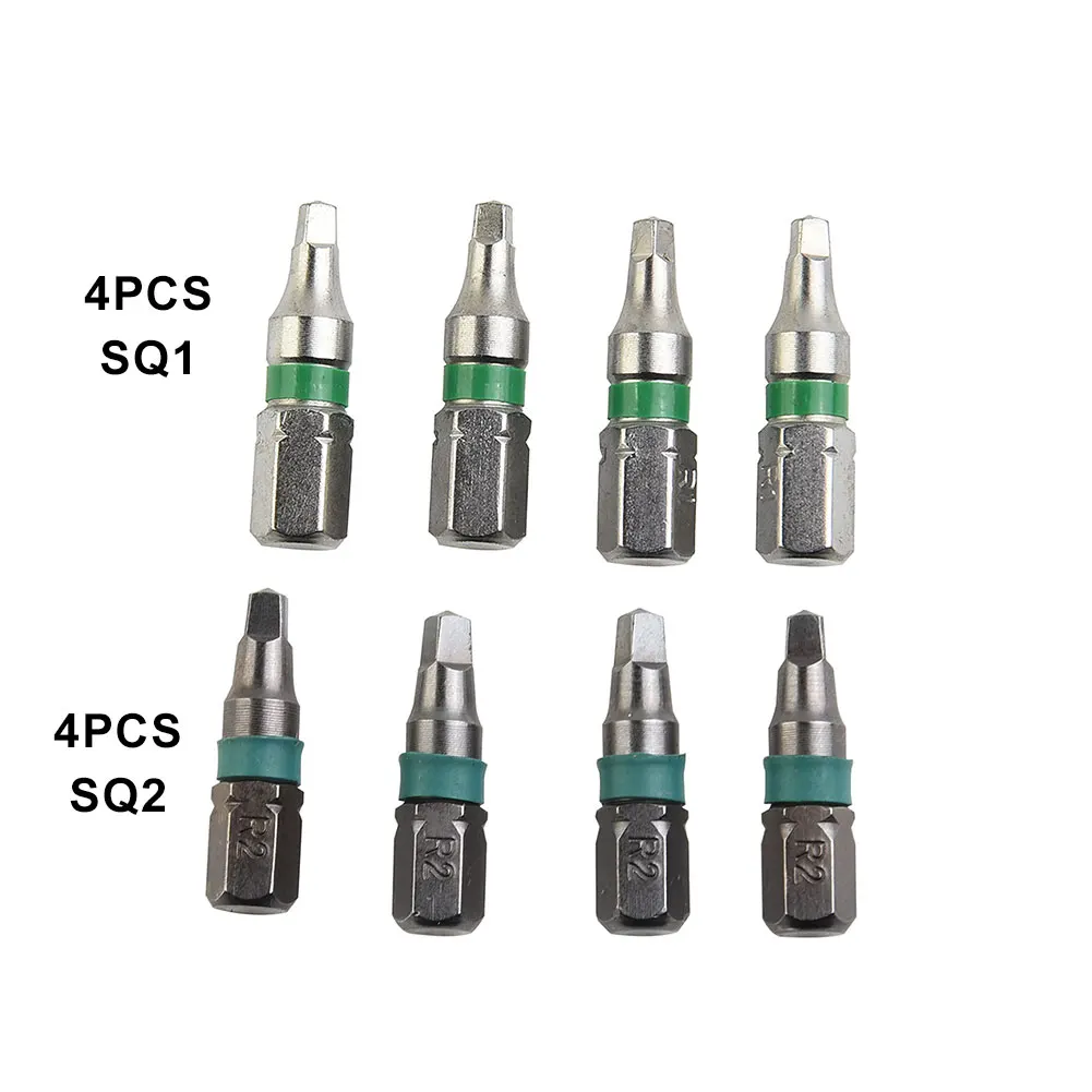 4pcs SQ1/SQ2 25mm Screwdriver Bits Magnetic Square Head Alloy Steel 1/4inch Hex Shank For Electric Hand Screwdriver
4pcs SQ1/SQ2 25mm Screwdriver Bits Magnetic Square Head Alloy Steel 1/4inch Hex Shank For Electric Hand Screwdriver