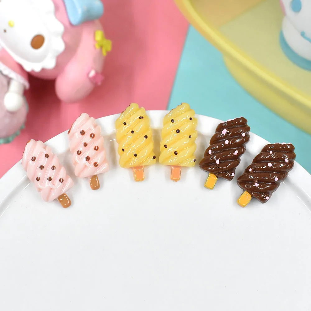 10pcs Mini Resin Kawaii Ice Cream 3 Color Craft Material Miniature Accessories DIY Crafts Scrapbook Supplies Embellishments
10pcs Mini Resin Kawaii Ice Cream 3 Color Craft Material Miniature Accessories DIY Crafts Scrapbook Supplies Embellishments