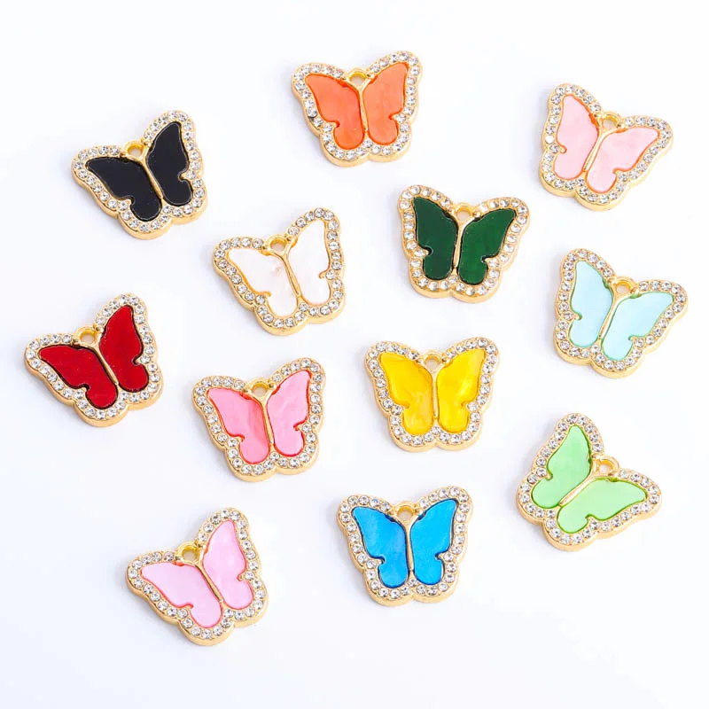 10Pcs Zircon Colorful Acrylic Butterfly Ornament Necklaces Charm for Jewelry Making DIY Luxury Bracelets Keychain Pendants Gifts
10Pcs Zircon Colorful Acrylic Butterfly Ornament Necklaces Charm for Jewelry Making DIY Luxury Bracelets Keychain Pendants Gifts