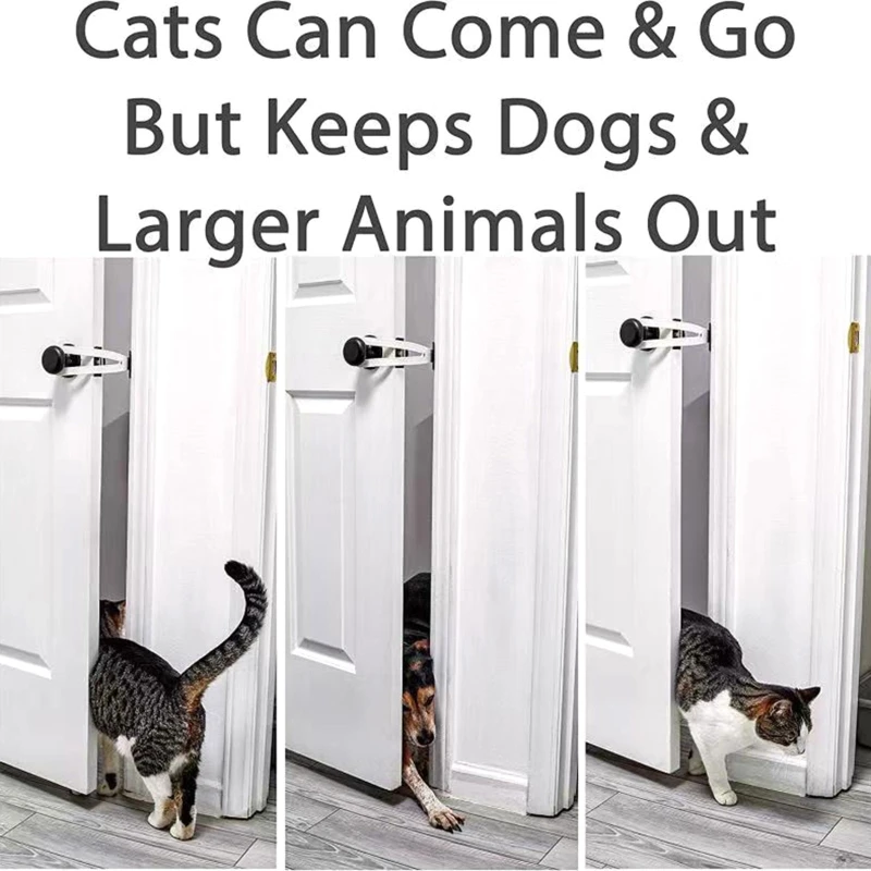 H55A Door Holder Latch Installed Fast Latch Strap Lets Cats in and Keeps Dogs Out of Litter & Food Safe Baby Proof
H55A Door Holder Latch Installed Fast Latch Strap Lets Cats in and Keeps Dogs Out of Litter & Food Safe Baby Proof