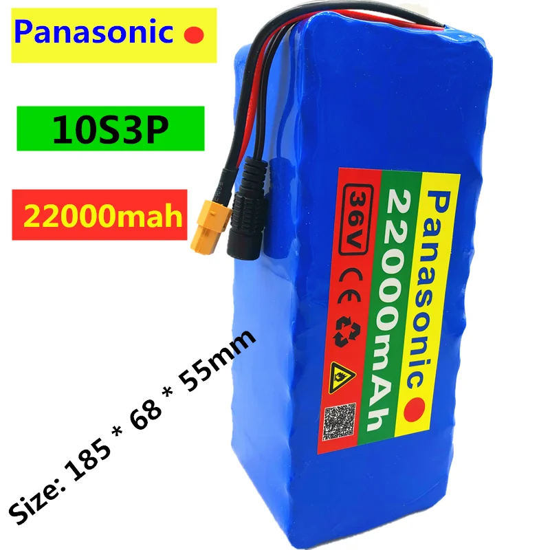 Panasonic 36V Battery 10S3P 42V22Ah Battery 500W High Power 22000mAh Battery 36V Ebike Electric Bike Charger BMS
Panasonic 36V Battery 10S3P 42V22Ah Battery 500W High Power 22000mAh Battery 36V Ebike Electric Bike Charger BMS