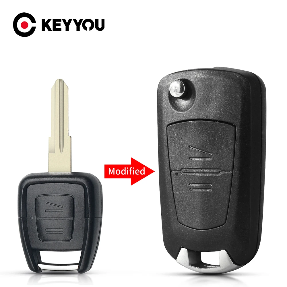 

KEYYOU 10PCS Modified Car Flip Remote Key Shell For Vauxhall Opel Astra Zafira Vectra Omega (HU100/HU46/HU43/YM28 ) Key Case