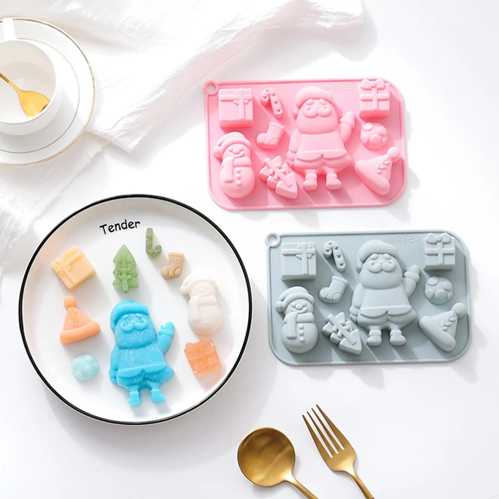 DIY Cake Baking Decoration Chocolate Mold Gift Christmas Tree Silicone Snowflake Socks Series Mold Santa Claus Snowman Chri V1Y9
DIY Cake Baking Decoration Chocolate Mold Gift Christmas Tree Silicone Snowflake Socks Series Mold Santa Claus Snowman Chri V1Y9