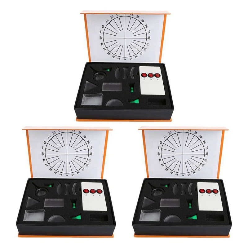 3X Physical Optics Experiment Set Triangular Prism Laser-Lamp Convex-Concave Lens Group Scientific Equipment
3X Physical Optics Experiment Set Triangular Prism Laser-Lamp Convex-Concave Lens Group Scientific Equipment