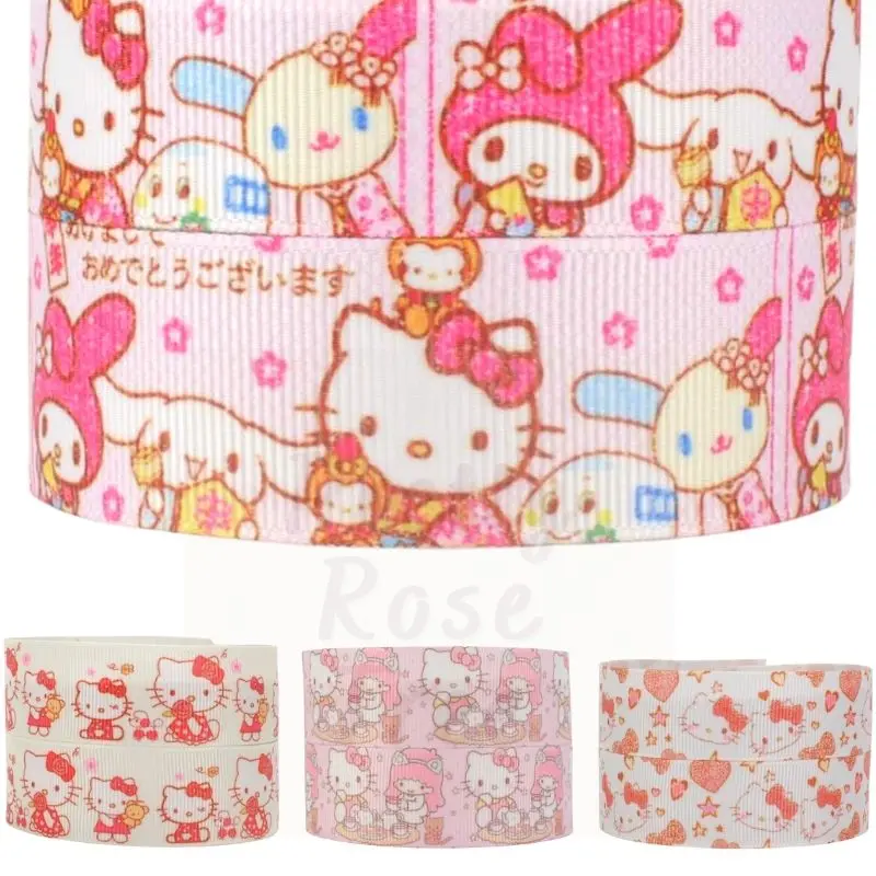 10 ярдов корсажная лента Hello Kitty Sanrio милые Мультяшные товары для рукоделия бант