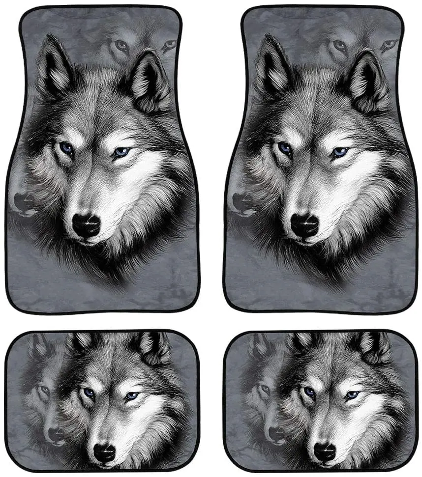 chaqlin Animal Wolf Automotive Floor Mats for Men Women Car Truck SUV Universal-fit Front & Rear Seat Carpet Floor Mats 4pc
chaqlin Animal Wolf Automotive Floor Mats for Men Women Car Truck SUV Universal-fit Front & Rear Seat Carpet Floor Mats 4pc