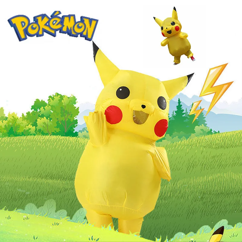 Cute Pokemon Pikachu Inflatable Clothes Doll Props Costume Children Halloween Adult Children Performance Clothe Cartoon Dress Up
Cute Pokemon Pikachu Inflatable Clothes Doll Props Costume Children Halloween Adult Children Performance Clothe Cartoon Dress Up