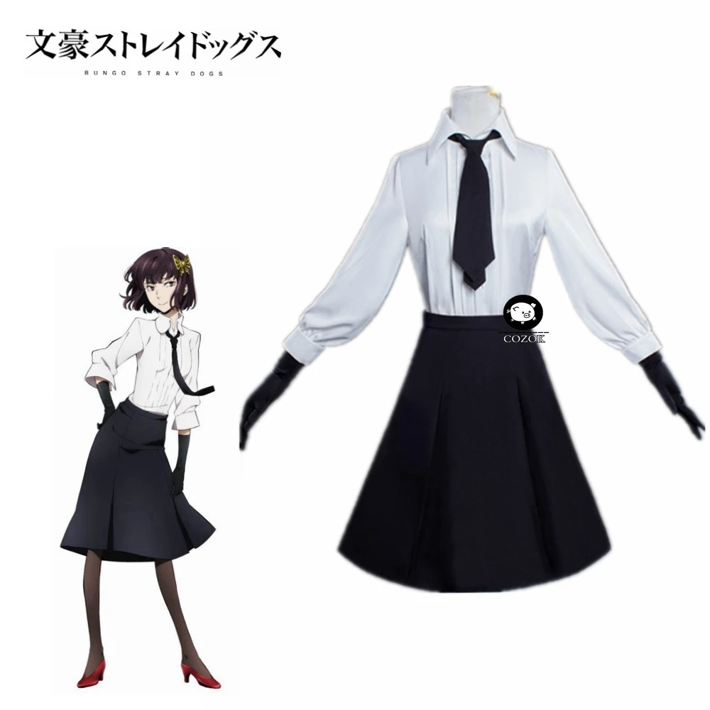 Anime Bungo Stray Dogs Akiko Yosano Cosplay Costumes School Uniform Suit Akiko Yosano Halloween
Anime Bungo Stray Dogs Akiko Yosano Cosplay Costumes School Uniform Suit Akiko Yosano Halloween