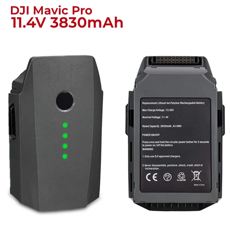 

1-4Pack DJI Mavic Pro Drone Battery,11.4V 3830mAh Intelligent Flight Replacement Battery for DJI Mavic Pro,Platinum,Drone