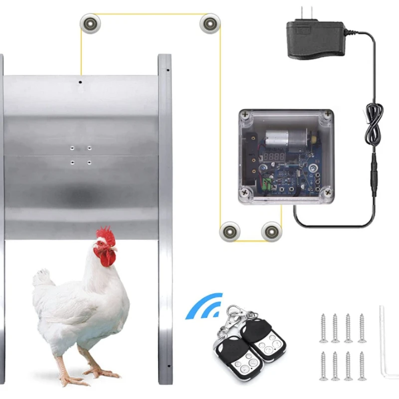 Automatic Chicken Coop Door Opener Farm or Household Free Spare Parts Control Box 220V/ 110V 300 X300MM
Automatic Chicken Coop Door Opener Farm or Household Free Spare Parts Control Box 220V/ 110V 300 X300MM