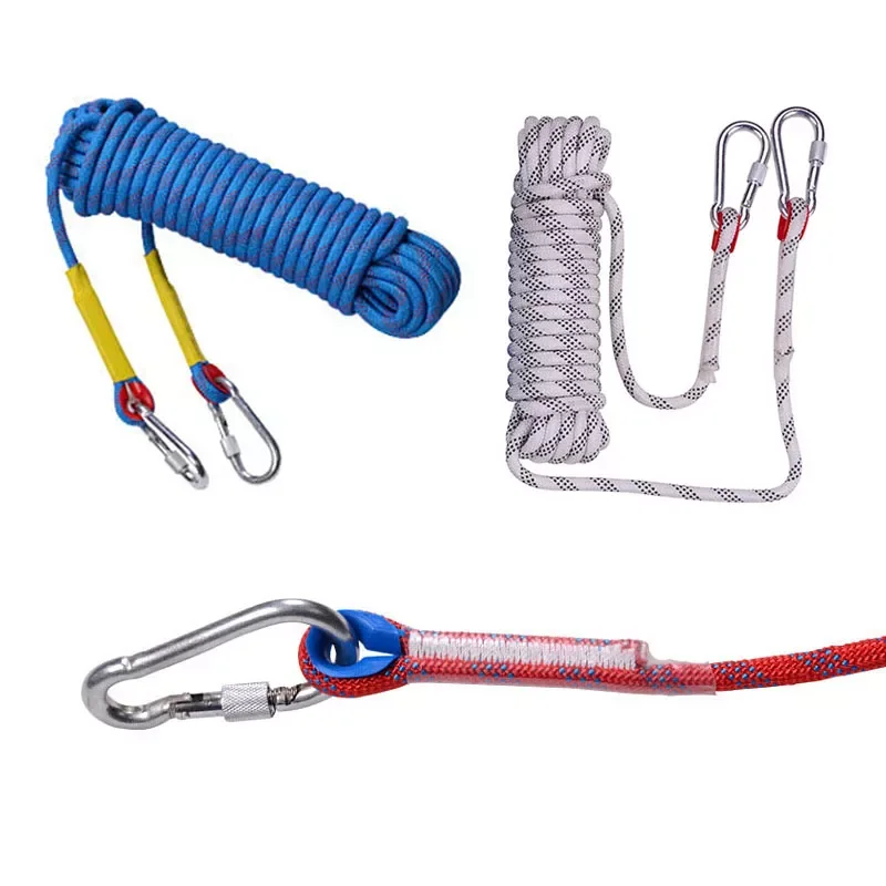 20m Climbing Rope Outdoor Emergency Rescue Paracord with Carabiner Wear-resistant Survival Safety Rope Hiking Climbing Gear
20m Climbing Rope Outdoor Emergency Rescue Paracord with Carabiner Wear-resistant Survival Safety Rope Hiking Climbing Gear