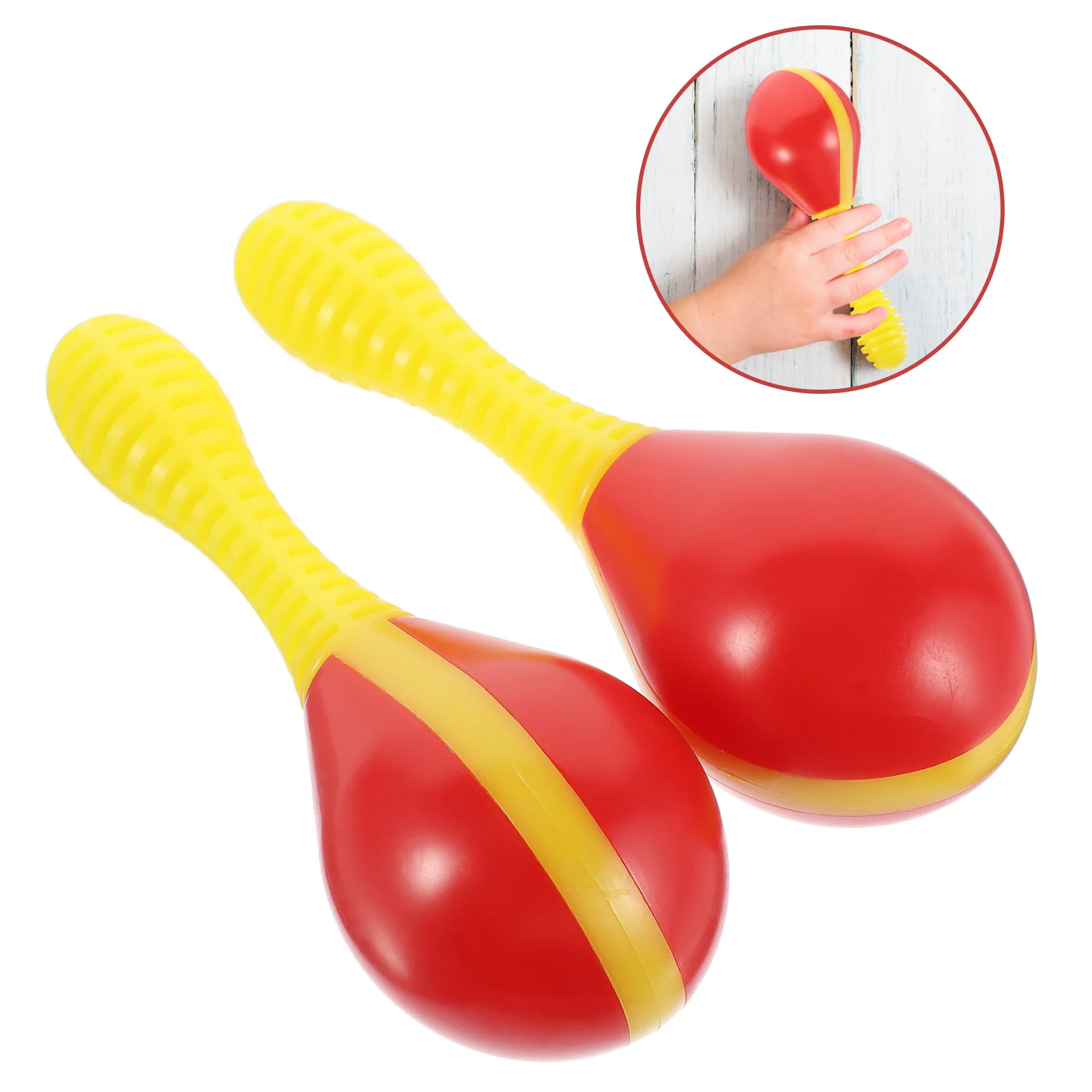 2 Pairs Plastic Shaker Hammers Sand Hammer Plaything Maracas Educational Toys
2 Pairs Plastic Shaker Hammers Sand Hammer Plaything Maracas Educational Toys