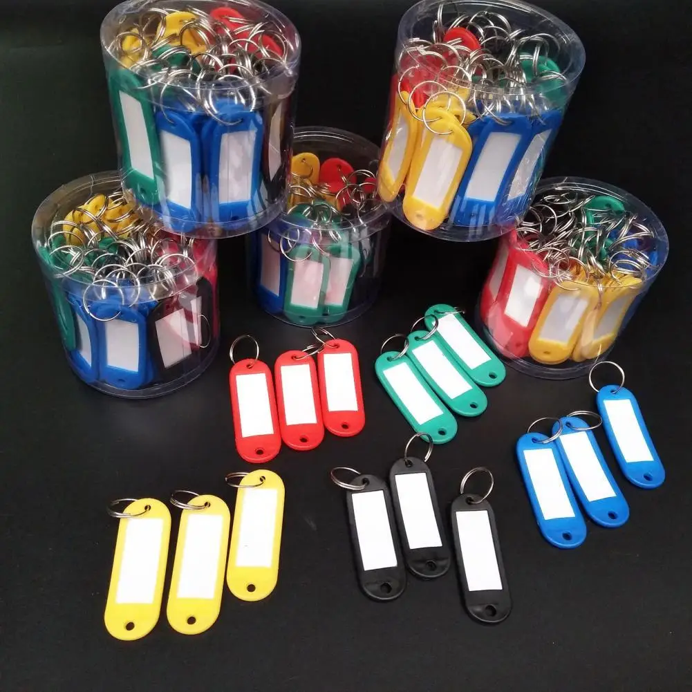 50Pcs/Set Utility Mini Key Labels with Rings Name Tags Wear-resistant Unisex
50Pcs/Set Utility Mini Key Labels with Rings Name Tags Wear-resistant Unisex