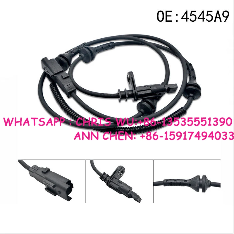 ABS Wheel Speed Sensor Kit Car Sensor Accessories For CITROEN C6 Peugeot 407 4545G6 4545A9 9642687580 4545.A9
ABS Wheel Speed Sensor Kit Car Sensor Accessories For CITROEN C6 Peugeot 407 4545G6 4545A9 9642687580 4545.A9
