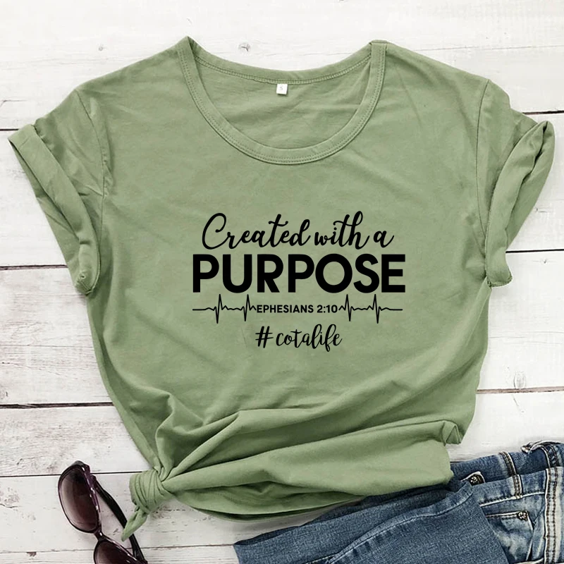 Created With A Purpose Ephesians 210 Shirt For Coffe Lover Summer Womens Soft T-shirts 2022 Female Funny Short Sleeve
Created With A Purpose Ephesians 210 Shirt For Coffe Lover Summer Womens Soft T-shirts 2022 Female Funny Short Sleeve