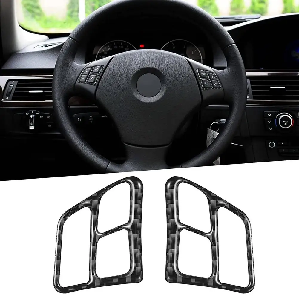 2PCS Carbon Fiber Car Steering Wheel Trim Button Frame Sticker Decal Cover Compatible For BMW E90 Old 3 Series Dropshipping
2PCS Carbon Fiber Car Steering Wheel Trim Button Frame Sticker Decal Cover Compatible For BMW E90 Old 3 Series Dropshipping
