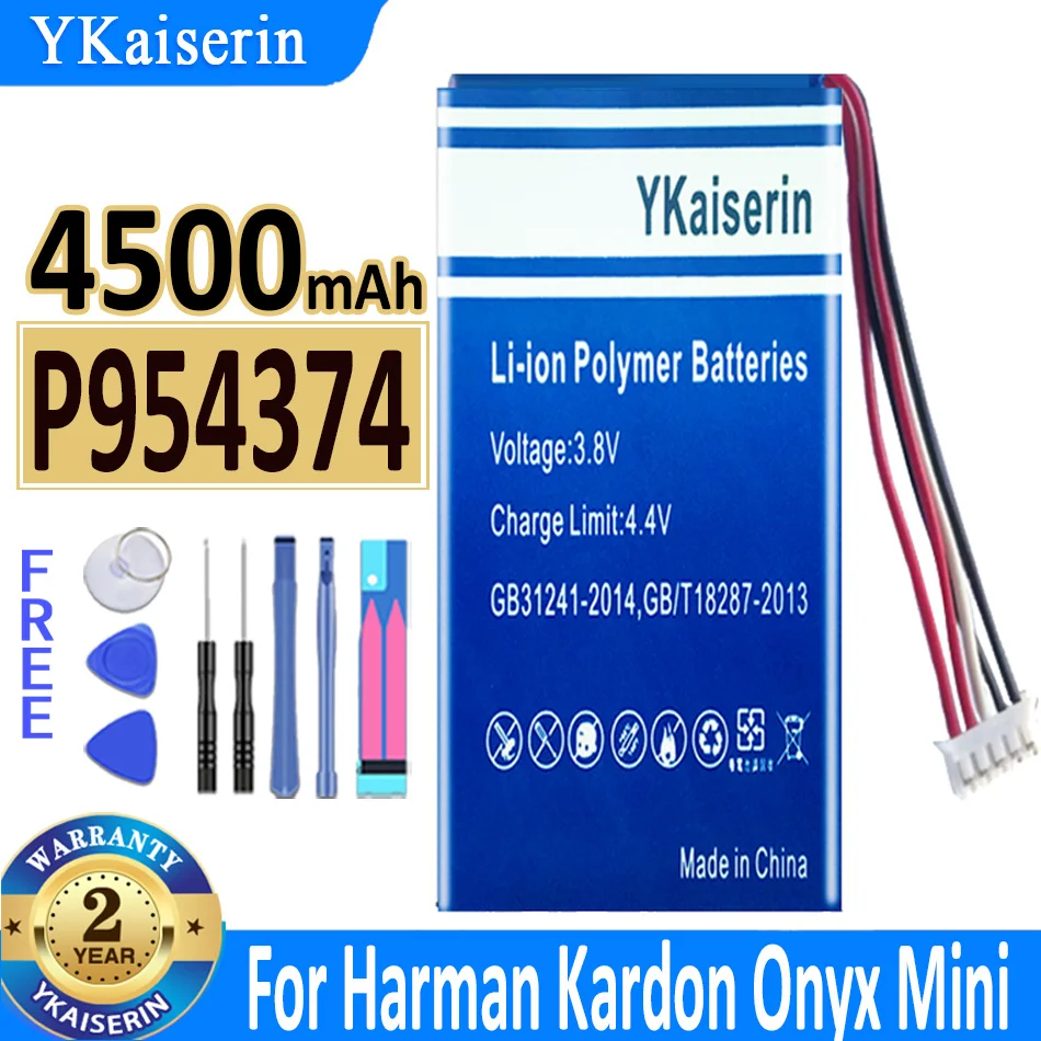 

4000mAh YKaiserin Battery P954374 for Harman Kardon Onyx Mini Speaker Loudspeaker Li-Polymer Bateria
