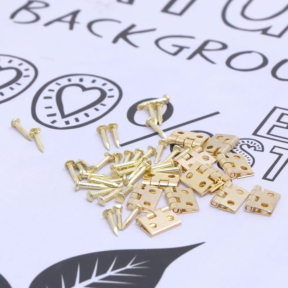 24 Pcs Mini Hinge Screws Furniture Cabinet Cupboard Hinges New Chinese Style House 1/12
24 Pcs Mini Hinge Screws Furniture Cabinet Cupboard Hinges New Chinese Style House 1/12