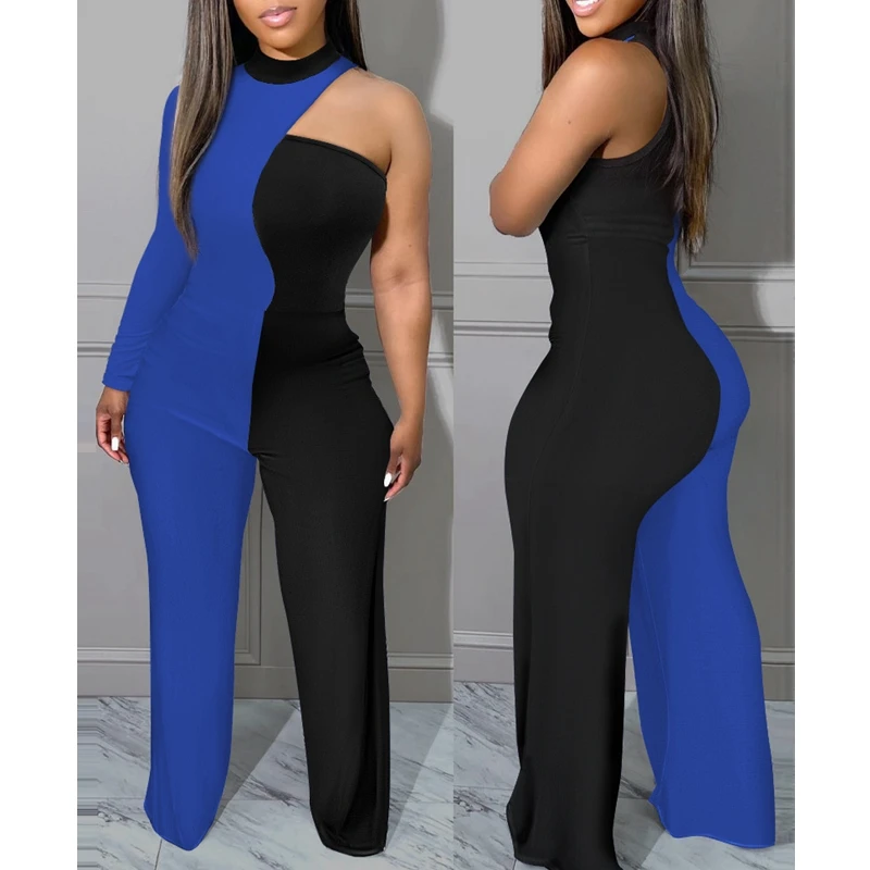Women Jumpsuits Sexy Solid Stitching High Waist Jumpsuits Women Long Sleeve O-Neck Hollow Out Off Shoulder Wide Leg Jumpsuits
Women Jumpsuits Sexy Solid Stitching High Waist Jumpsuits Women Long Sleeve O-Neck Hollow Out Off Shoulder Wide Leg Jumpsuits