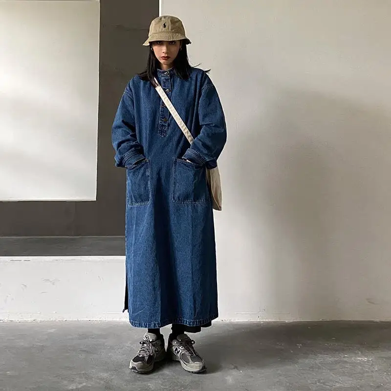 New Spring Summer Women O-neck Pullover Denim Dress Vintage Long Sleeve Standcollar Straight Dresses 2022 Vestidos De Mujer Y2k
New Spring Summer Women O-neck Pullover Denim Dress Vintage Long Sleeve Standcollar Straight Dresses 2022 Vestidos De Mujer Y2k