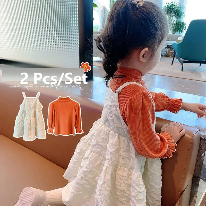 Girls' 2pcs Suit Skirt Children's Vest Suspenders Princess Korean Version Baby Foreign Style Spring Autumn Children's Clothing 
Girls' 2pcs Suit Skirt Children's Vest Suspenders Princess Korean Version Baby Foreign Style Spring Autumn Children's Clothing