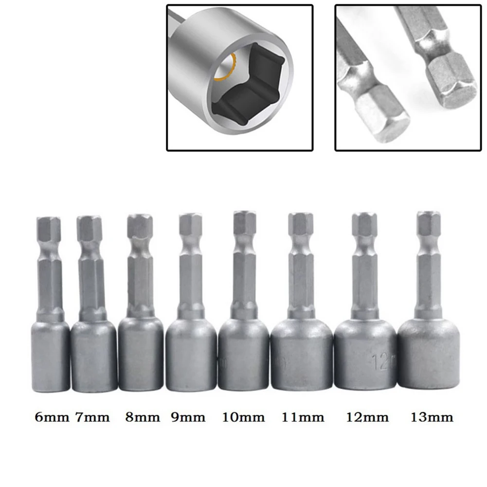 6-13mm Hex Sockets Wrenches Magnetic Nut Driver Screwdriver Sleeve Nozzles Hex Shank Electric Drill Bit Tools Spanner
6-13mm Hex Sockets Wrenches Magnetic Nut Driver Screwdriver Sleeve Nozzles Hex Shank Electric Drill Bit Tools Spanner
