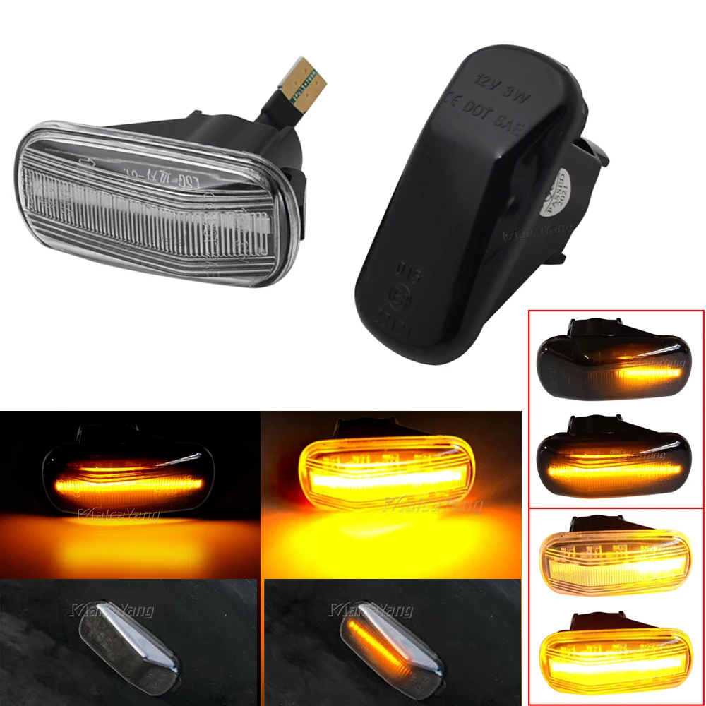 

2pcs Led Dynamic Side Marker Turn Signal Light For Honda Stream S2000 CR-V HR-V Civic City Fit Jazz Accord Repeater Signal Light