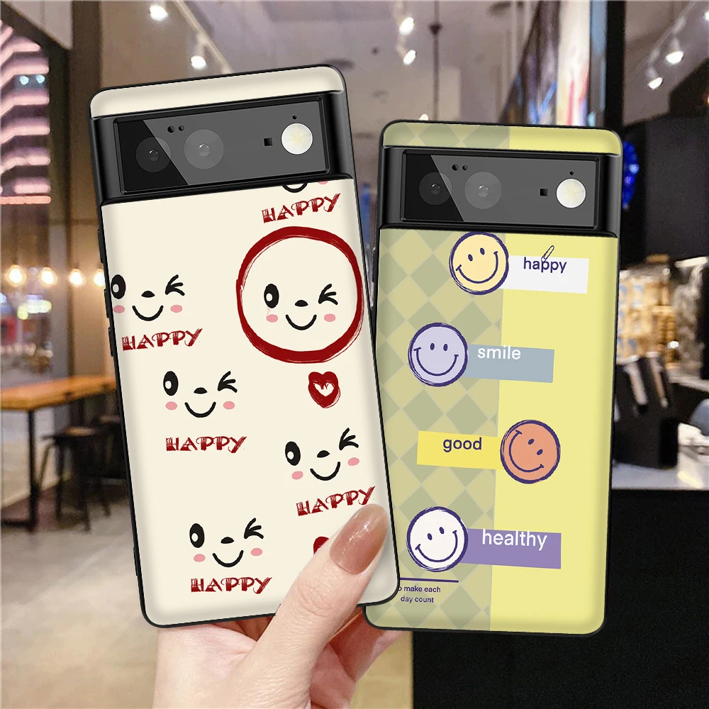 Cartoon Cute Smile Case for Google Pixel 7Pro 7 6a 6 6Pro 5 5a 5G 4XL 4 2 3XL 2XL 3 3a 3aXL 4a Luxury Soft TPU Cover Coque Capa
Cartoon Cute Smile Case for Google Pixel 7Pro 7 6a 6 6Pro 5 5a 5G 4XL 4 2 3XL 2XL 3 3a 3aXL 4a Luxury Soft TPU Cover Coque Capa