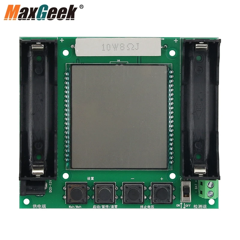 Maxgeek 1 шт. 5 шт. XH-M239 тестер литиевой батареи 18650 модуль тестера реальной емкости MaH/MwH цифровое Измерение Высокая точность
Maxgeek 1 шт. 5 шт. XH-M239 тестер литиевой батареи 18650 модуль тестера реальной емкости MaH/MwH цифровое Измерение Высокая точность