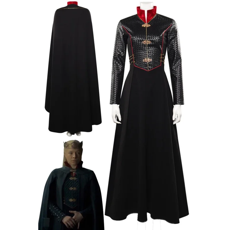 Rhaenyra Cosplay Women Costume TV House Of Cosplay The Dragon Halloween Carnival Party Clothes For Disguise Black PU Dress Cloak
Rhaenyra Cosplay Women Costume TV House Of Cosplay The Dragon Halloween Carnival Party Clothes For Disguise Black PU Dress Cloak