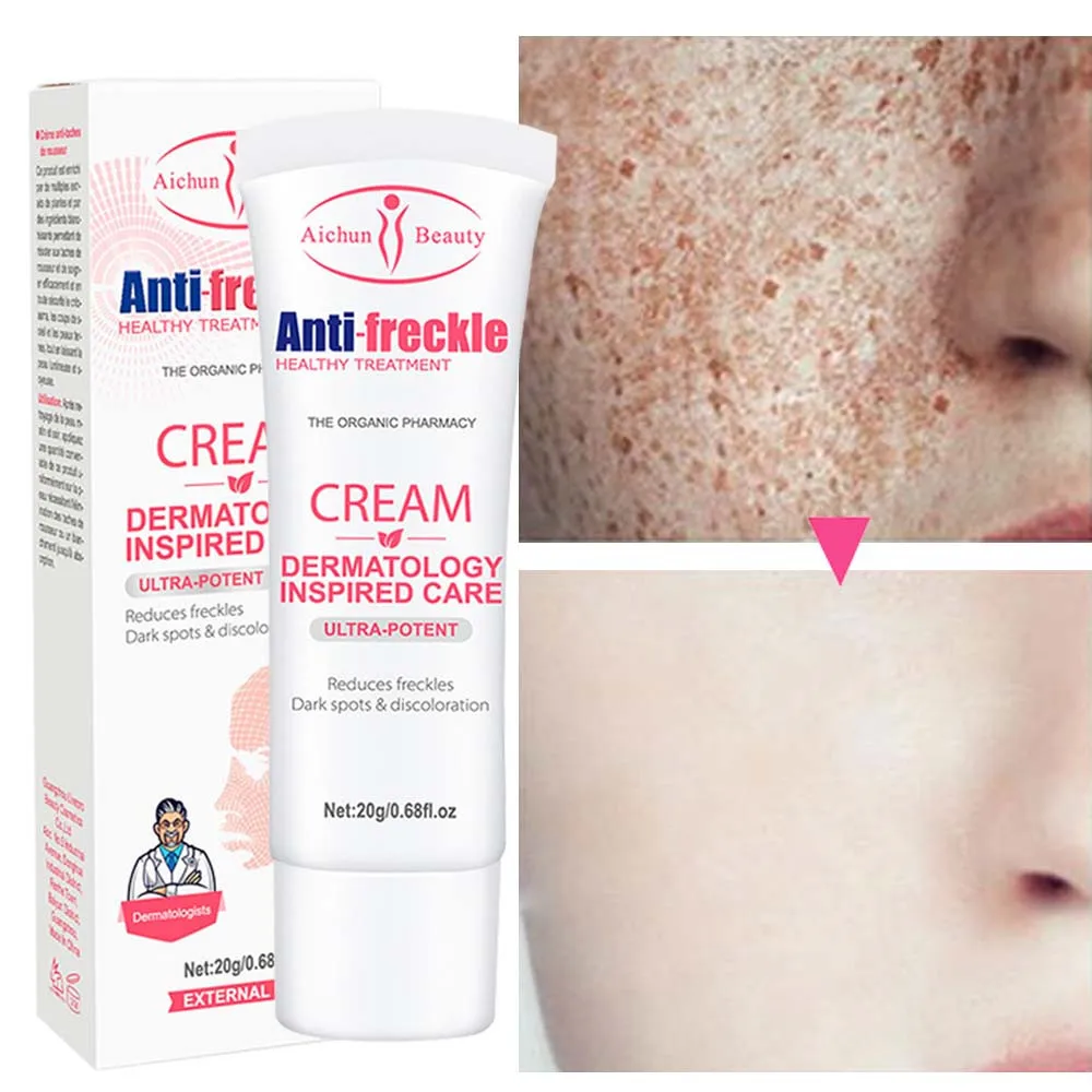 Freckle Cream Reduce Dark Spots Chloasma Pgmentation Moisturize Repair Skin Fade FineLines Brighten Whitening Skin Care Cosmetic
Freckle Cream Reduce Dark Spots Chloasma Pgmentation Moisturize Repair Skin Fade FineLines Brighten Whitening Skin Care Cosmetic