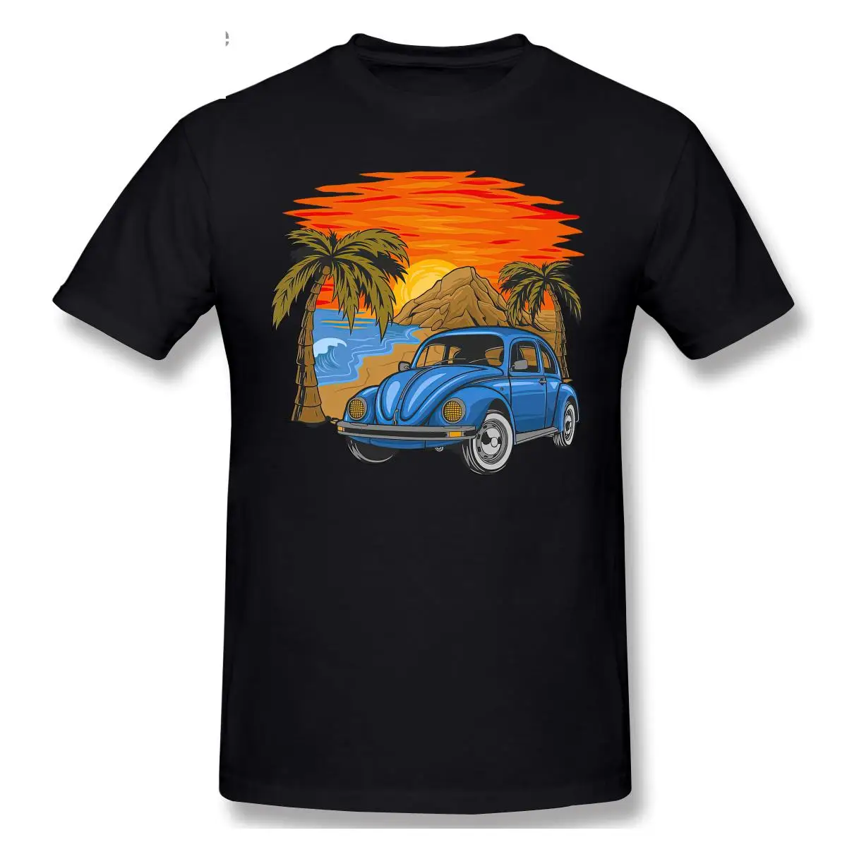 Holiday Car, Sunset On The Beach Cool And Funny Short Sleeve Casual T-shirt Men Fashion O-neck 100% Cotton TShirts Tee Top 
Holiday Car, Sunset On The Beach Cool And Funny Short Sleeve Casual T-shirt Men Fashion O-neck 100% Cotton TShirts Tee Top