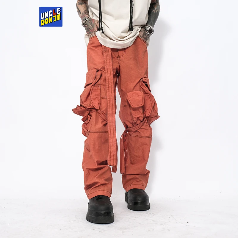 UNCLEDONJM Large pocket cargo pants men streetwear tactical pants men pants japanese fashion stacked sweatpants men
UNCLEDONJM Large pocket cargo pants men streetwear tactical pants men pants japanese fashion stacked sweatpants men