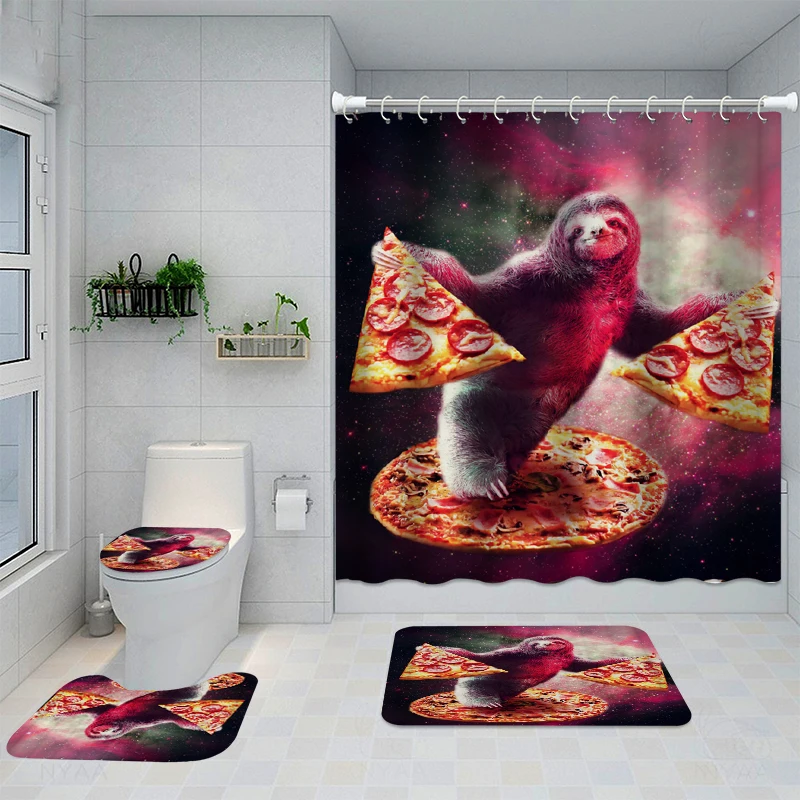 Bathroom Decor Waterproof Shower Curtain Set Toilet Seat Cover Non-Slip Bath Mat Rug Carpet Polyester Fabric Washable
Bathroom Decor Waterproof Shower Curtain Set Toilet Seat Cover Non-Slip Bath Mat Rug Carpet Polyester Fabric Washable