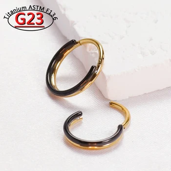 G23 Piercing Nez Septum Pircing Nose Ring Earrings Nariz 2 Black Titanium 16g Nipple Tragus Helix Daith Lip Jewelry