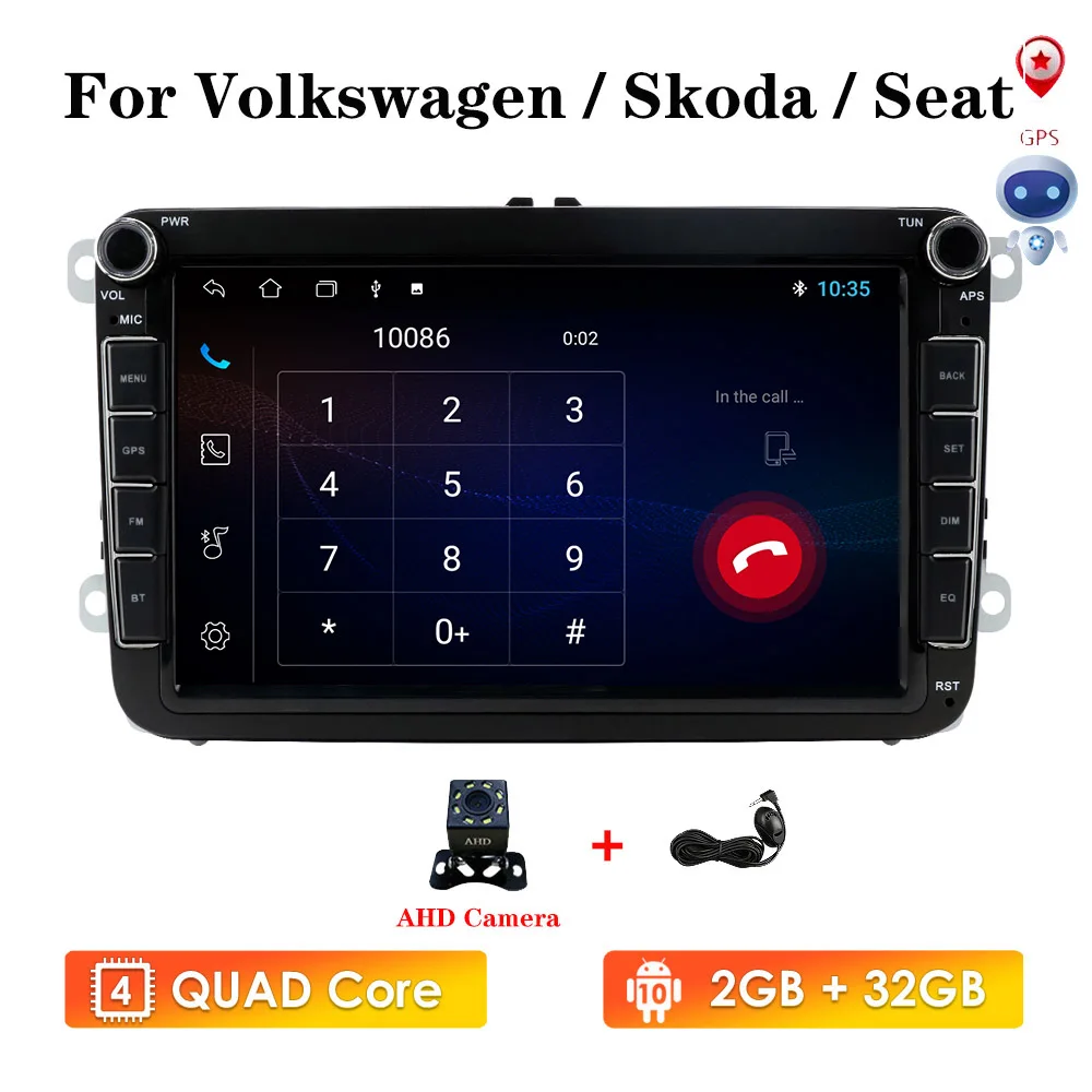 2G RAM 4G 8''Android10 Car radio GPS Navigation for VW Skoda Octavia golf 5 6 touran passat B6 jetta polo tiguan WIFI BT Cam-in
2G RAM 4G 8''Android10 Car radio GPS Navigation for VW Skoda Octavia golf 5 6 touran passat B6 jetta polo tiguan WIFI BT Cam-in