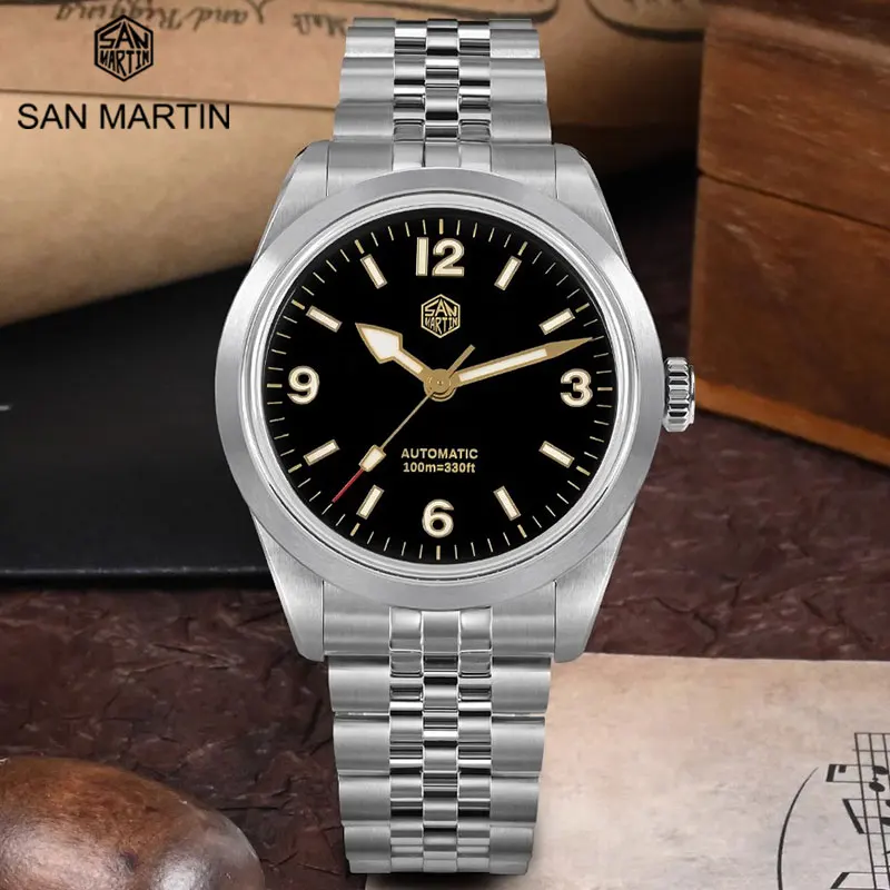 Часы San Martin Мужские автоматические с сапфировым стеклом, 38 мм, 100 м
Часы San Martin Мужские автоматические с сапфировым стеклом, 38 мм, 100 м