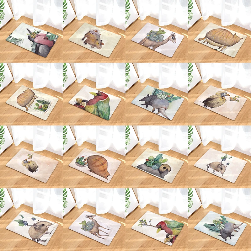 Cartoon Animal Entrance Floor Doormat Bear Bird Print Anti Slip Bathroom Carpet Absorbent Kitchen Rug Home Decor Indoor Mat
Cartoon Animal Entrance Floor Doormat Bear Bird Print Anti Slip Bathroom Carpet Absorbent Kitchen Rug Home Decor Indoor Mat