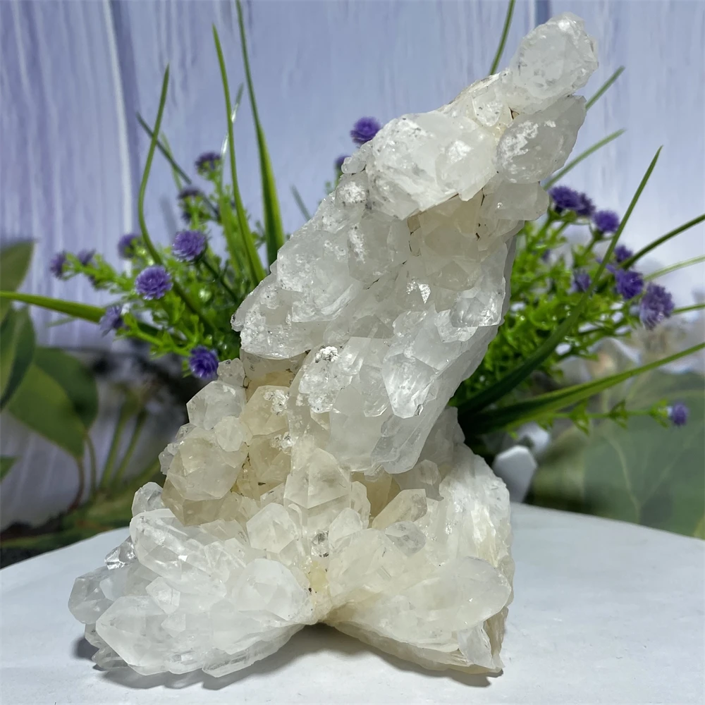 

510 г необработанный прозрачный кварц натуральный белый кристалл кластеры лечебные камни драгоценный камень образец рейки домашний декор минералы подарки
